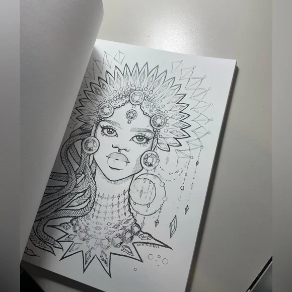 Coloring book for adults. 40 pages new Nataliya’s art therapy volume 1 - Picture 5 of 6